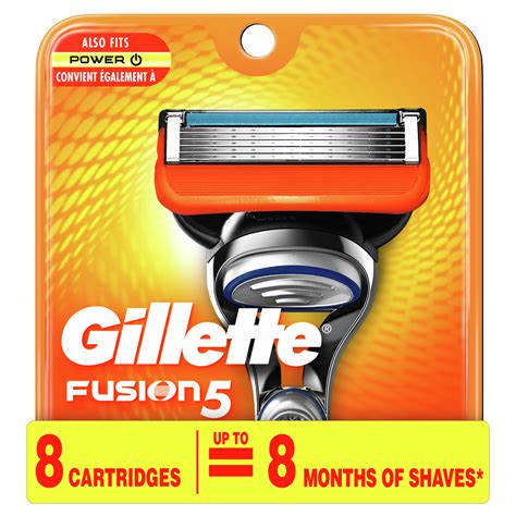 gillette fusion mens razor blade refills  count walmartcom