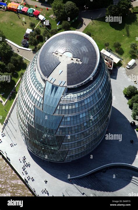 aerial view  city hall london stock photo alamy