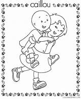 Caillou Coloring4free sketch template