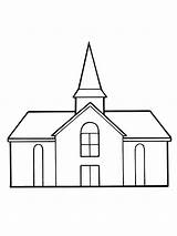 Drawing Church Lds Clipart Coloring House Clip Meetinghouse Building Simple Pages Line Sketch Meeting Christ Background Cliparts Printable Jesus Chapel sketch template