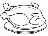 Chicken Pollo Asado Frango Roast Plato Kurczak Sararoom Assado Viande Pieczony Fried Grille Vetor Clipartmag Delicioso Ilustracja Stockowa Roasted sketch template