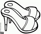 Heels High Colouring Coloring Clip Clipart Pages sketch template