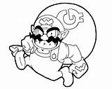 Wario Pages Mario Coloring Lineart Super Waluigi Deviantart Template Donkey Kong Toad Sketch Luigi sketch template