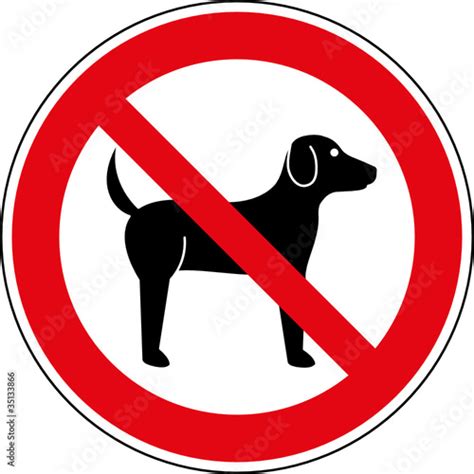 verbotsschild hunde verboten zeichen symbol schild imagens  vetores