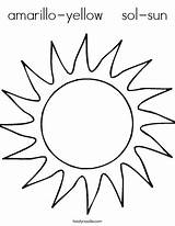 Sun Coloring Sol Amarillo Yellow Print Favorites Login Add sketch template