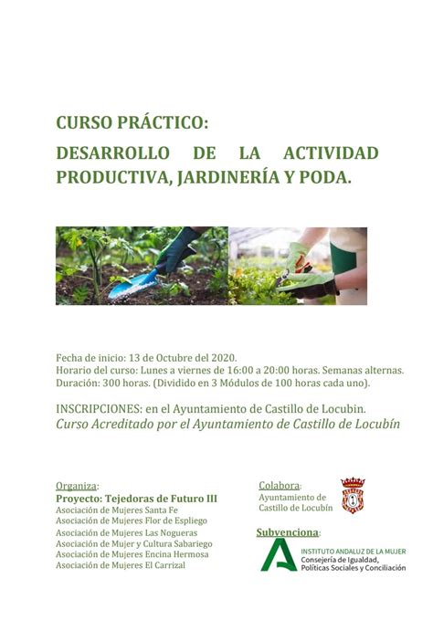 Curso PrÁctico De Desarrollo De La Actividad Productiva JardinerÍa Y Poda