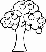 Apple Tree Coloring Wecoloringpage sketch template