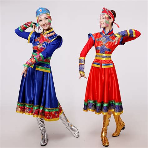 Red Folk Dance Cosplay Stage Performance Dance Clothes Costume