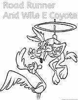 Coyote Wile Looney Tunes Roadrunner Printablefreecoloring sketch template