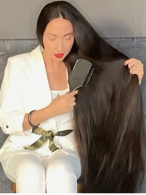 video mila s elegant hair play with her super thick realrapunzels