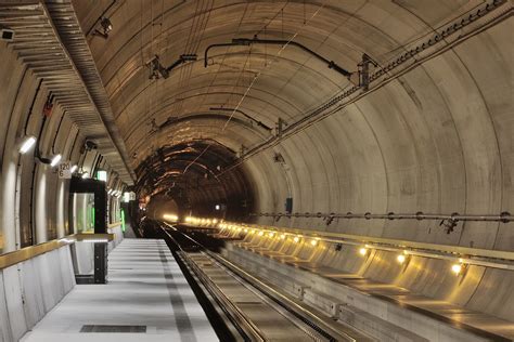 gotthard base tunnel  iot  worlds longest rail tunnel safe