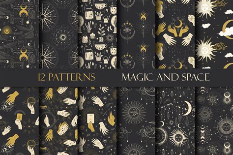 patterns magic  space  chikovnaya thehungryjpeg