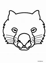 Mask Template Templates Wombat Coloring Australian Animals Animal Lion Masks Stew Au Duck Other Designs Popular sketch template