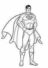 Superman Flying Coloring Pages Getdrawings sketch template