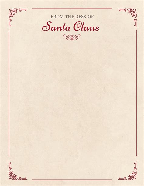 santa claus letterhead