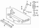 Hyundai Accent Suspension Rear Subframe Parts Axle Torsion Diagram Beam Complete Disc Brakes sketch template