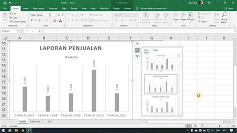 tutorial excel chart youtube