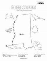 Mississippi Coloring Pages State Kids Activities Facts Printable University History Fun Study Getcolorings sketch template