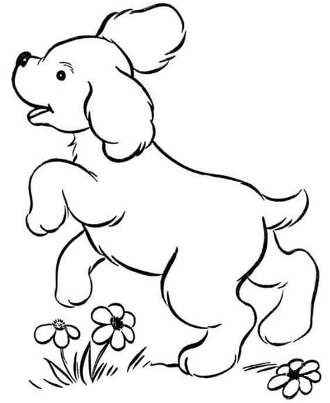 printable cute dog coloring pages