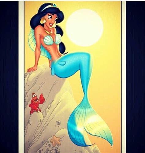 Mermaid Jasmine Mermaid Disney Disney Princess Art