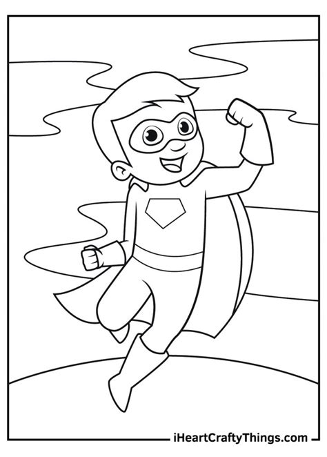 superhero coloring pages   printables