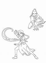 Katara Aang sketch template