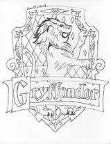 Gryffindor Potter Harry Coloring Hogwarts Crest Pages House Castle Logo Drawing Deviantart Houses Drawings Ravenclaw Colouring Easy Printable Color Crests sketch template