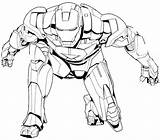 Coloring Pages Avengers Man Iron Superhero sketch template