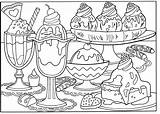 Ice Sundae Revisited Adults Coloringonly Unhealthy sketch template