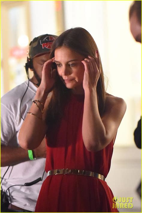 katie holmes dances and gets groovin on set see the fun pics photo