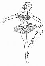 Coloring Ballerina Pages Fairy Fairies Print sketch template