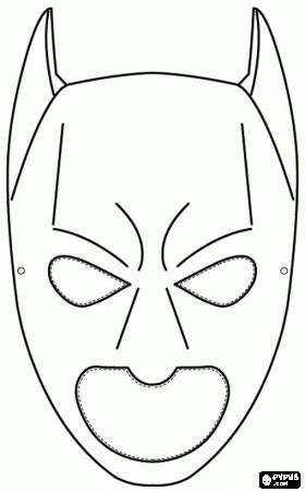 batman mask coloring page jacob pinterest carnivals coloring