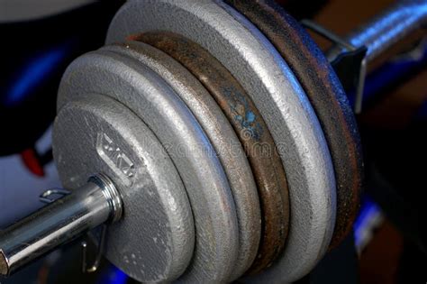 heavy weights stock image image  barbell pound weight