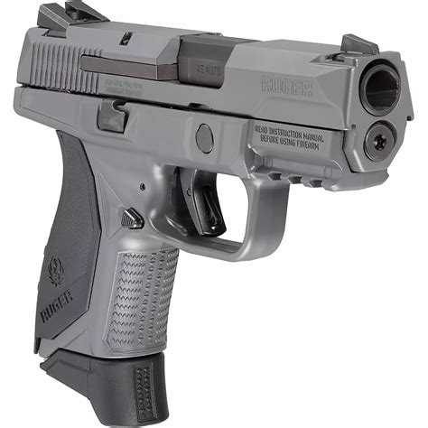 ruger american pro compact gray acp semiautomatic pistol academy