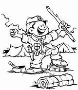 Coloring Pages Scouting Activity Amazing Scout Cub sketch template