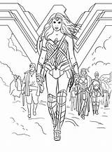 Wonder Woman Superhelden sketch template