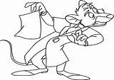 Mouse Detective Great Basil Coloring Pages Cartoon Wecoloringpage sketch template