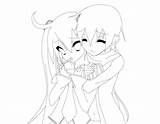 Coloring Pages Miku Hatsune Vocaloid Kaito Comments Getdrawings Library Clipart Line sketch template