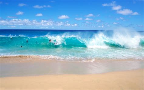 ocean beach wave wallpaper
