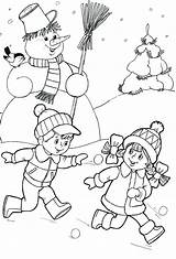 Kleurplaat Sneeuw Winter Kleuters Coloring Kids Voor Playing Pages Para Colorir Desenhos Kleurplaten Trabalhos Manuais Drawing Inverno Escolher álbum Noel sketch template