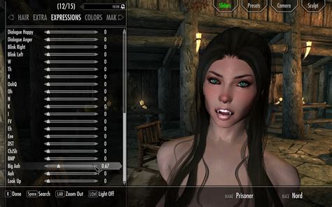 [small tutorial] adding fangs to non vampire pc via