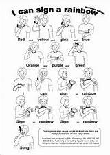 Makaton Auslan Asl Words Interpreter Segni Linguaggio Deaf Signing sketch template