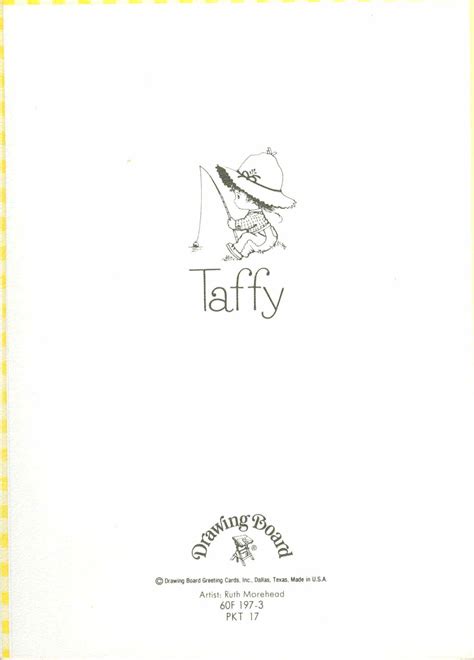 ruth morehead taffy collection ilustraciones tarjetas