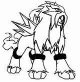 Entei Coloring Pages Entai Pokemon Getcolorings Colored Deviantart Drawings Popular Login Color sketch template