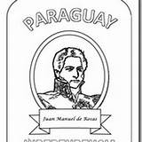 Paraguay Independencia sketch template