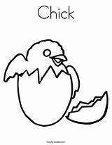 Coloring Chick Chicks Barn Worksheet Outline Nest Hatch Eggs Twistynoodle Favorites Login Add Noodle Change Style sketch template