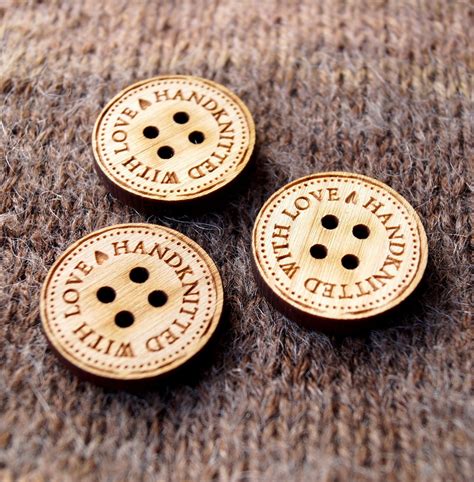 custom  wooden buttons personalized buttons wooden logo