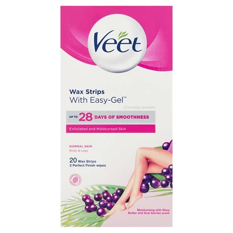 veet wax strips normal skin  easy gel  wax strips mcgorisks pharmacy  beauty ireland