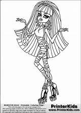 Coloring Cleo Nile Pages Monster High Getcolorings sketch template