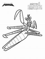 Kung Mantis sketch template